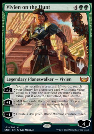 Vivien on the Hunt (Promo Pack) [Streets of New Capenna Promos] [Foil]