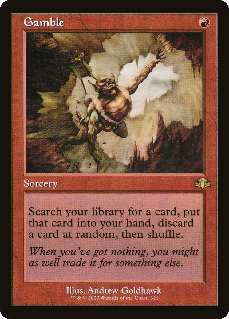 Gamble (Retro) [Dominaria Remastered] [Foil]