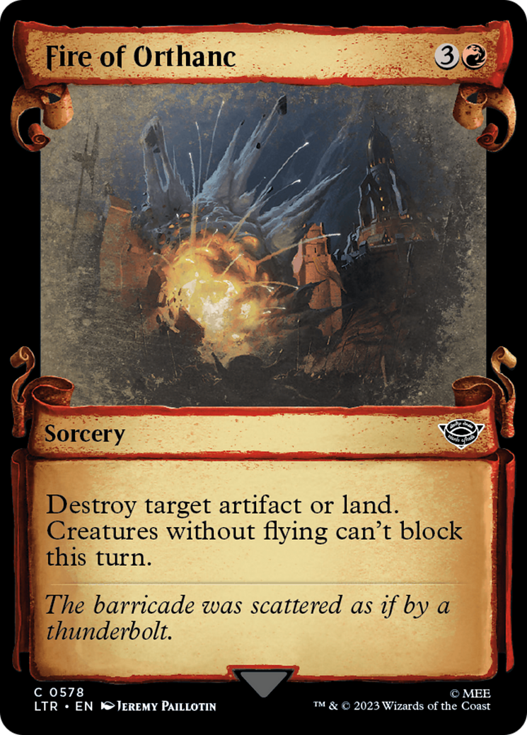 Fire of Orthanc [The Lord of the Rings: Tales of Middle-Earth Showcase Scrolls] [Foil]