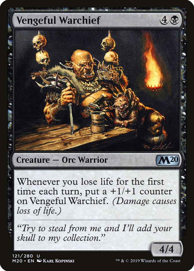 Vengeful Warchief [Core Set 2020] [Foil]