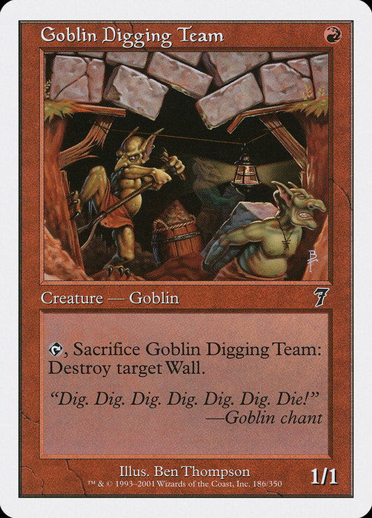 Goblin Digging Team [Seventh Edition] [Foil]
