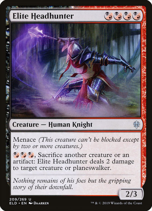 Elite Headhunter [Throne of Eldraine] [Foil]