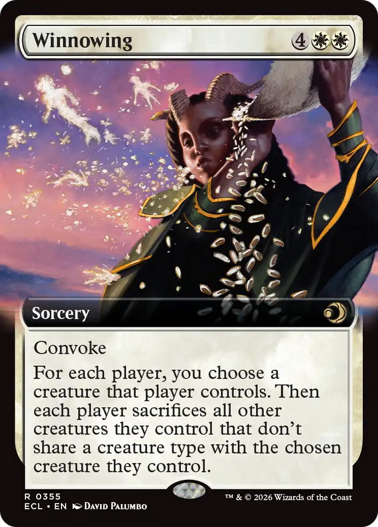 Winnowing (Extended Art) [Lorwyn Eclipsed] [Foil]