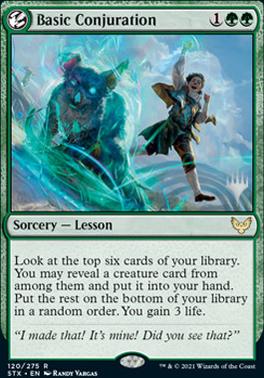 Basic Conjuration (Promo Pack) [Strixhaven: School of Mages Promos] [Foil]