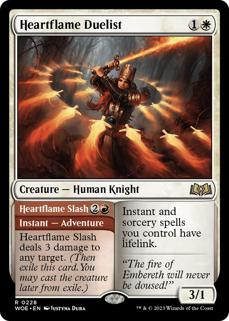 Heartflame Duelist // Heartflame Slash [Wilds of Eldraine] [Foil]