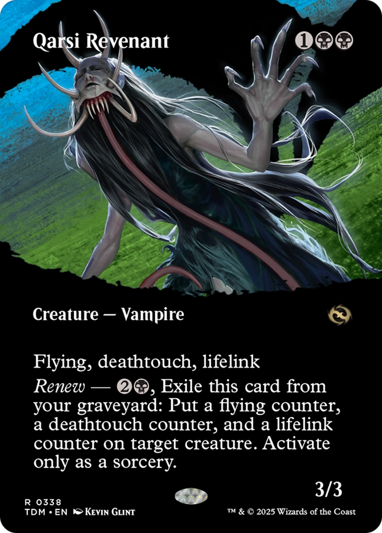 Qarsi Revenant (Borderless) [Tarkir: Dragonstorm] [Foil]