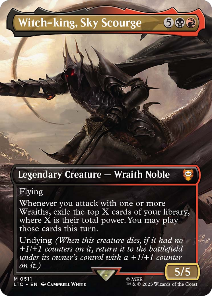 Witch-king, Sky Scourge (Borderless) [The Lord of the Rings: Tales of Middle-Earth Commander] [Foil]