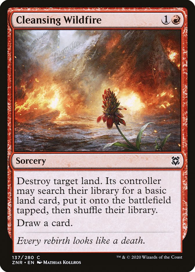 Cleansing Wildfire [Zendikar Rising] [Foil]