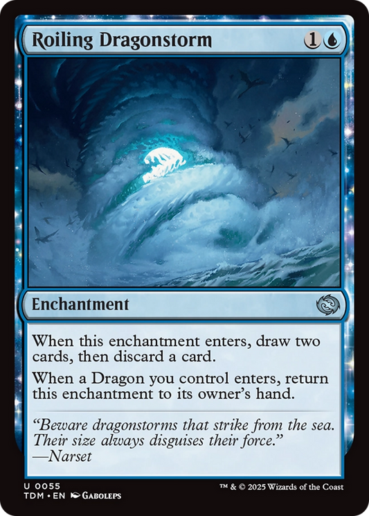 Roiling Dragonstorm [Tarkir: Dragonstorm] [Foil]