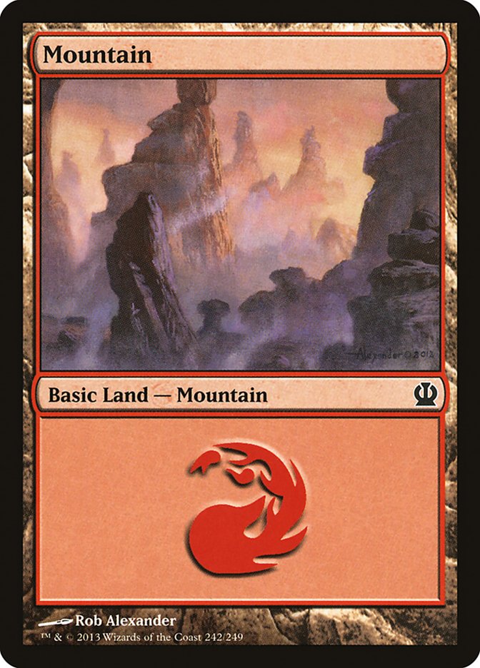 Mountain (242) [Theros] [Foil]