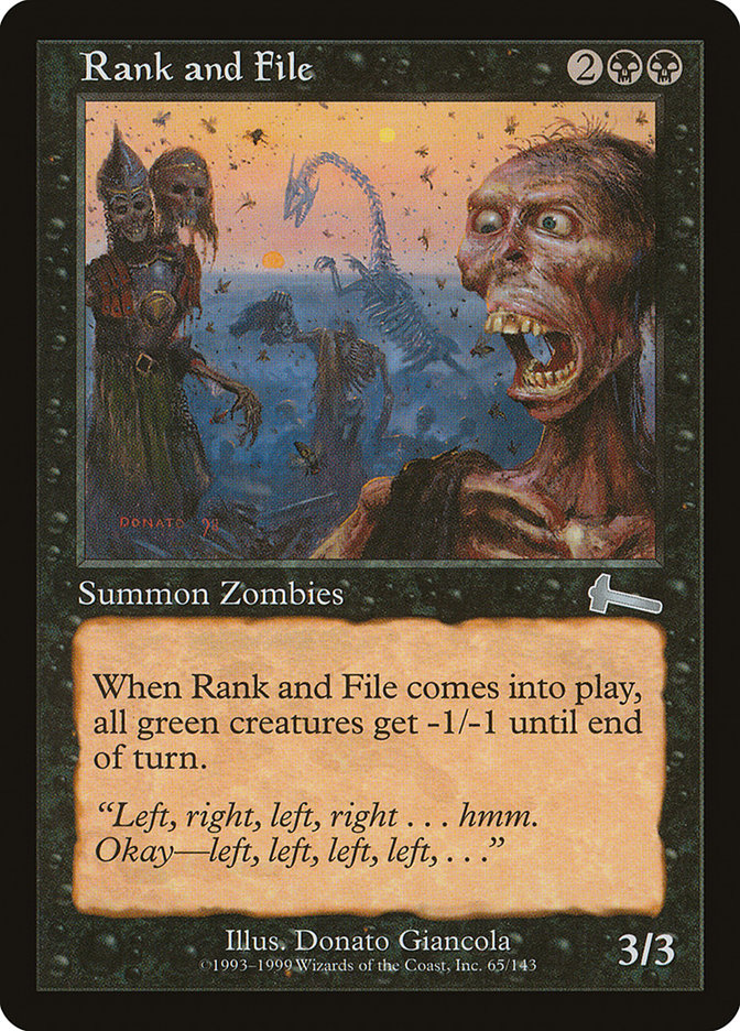 Rank and File [Urza's Legacy] [Foil]
