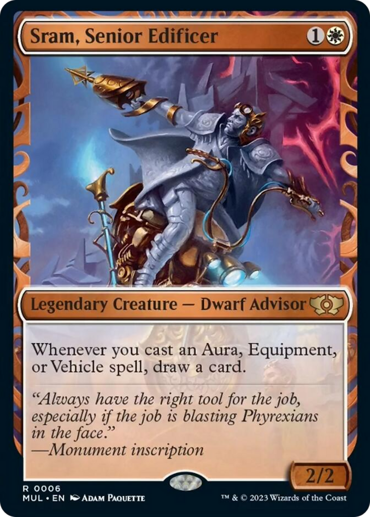 Sram, Senior Edificer [Multiverse Legends] [Foil]