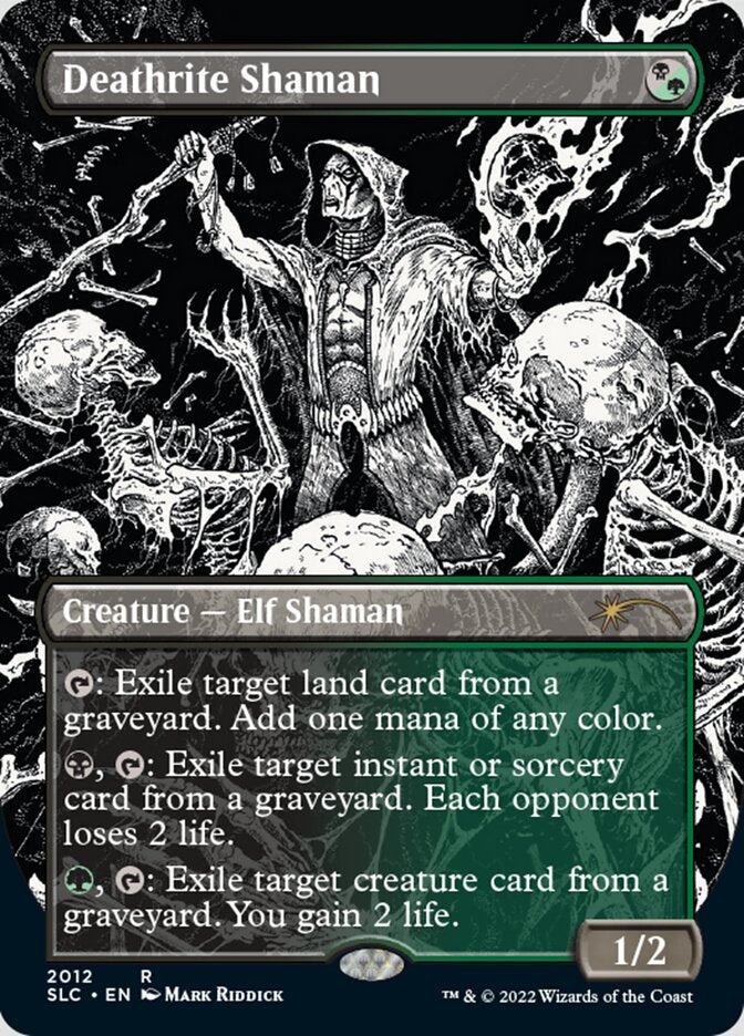 Deathrite Shaman (Borderless) [Secret Lair Countdown Kit] [Foil]