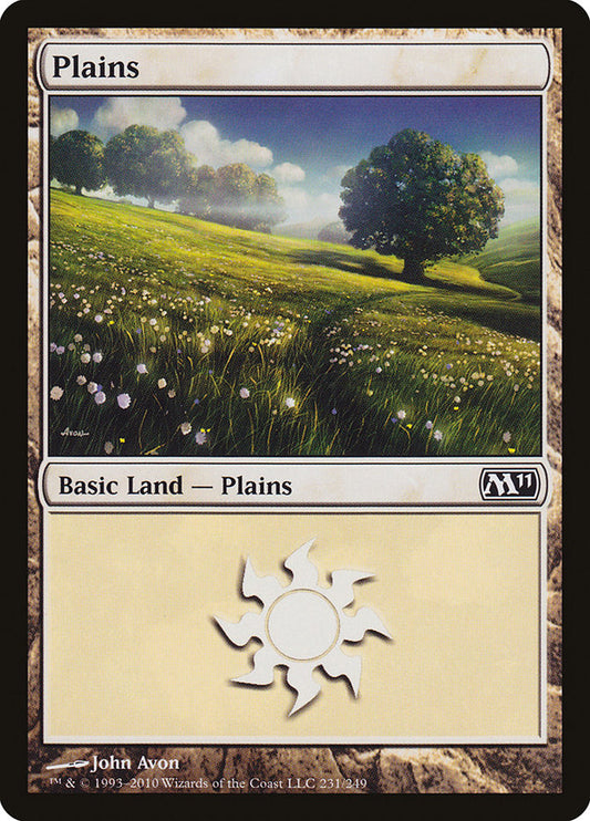 Plains (231) [Core Set 2011] [Foil]