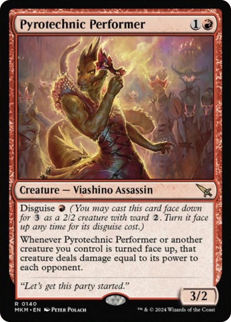 Pyrotechnic Performer [Murders at Karlov Manor] [Foil]