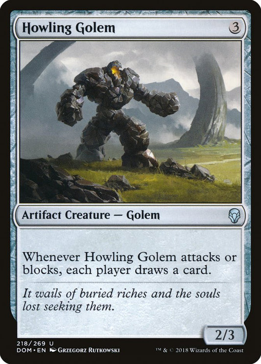 Howling Golem [Dominaria] [Foil]