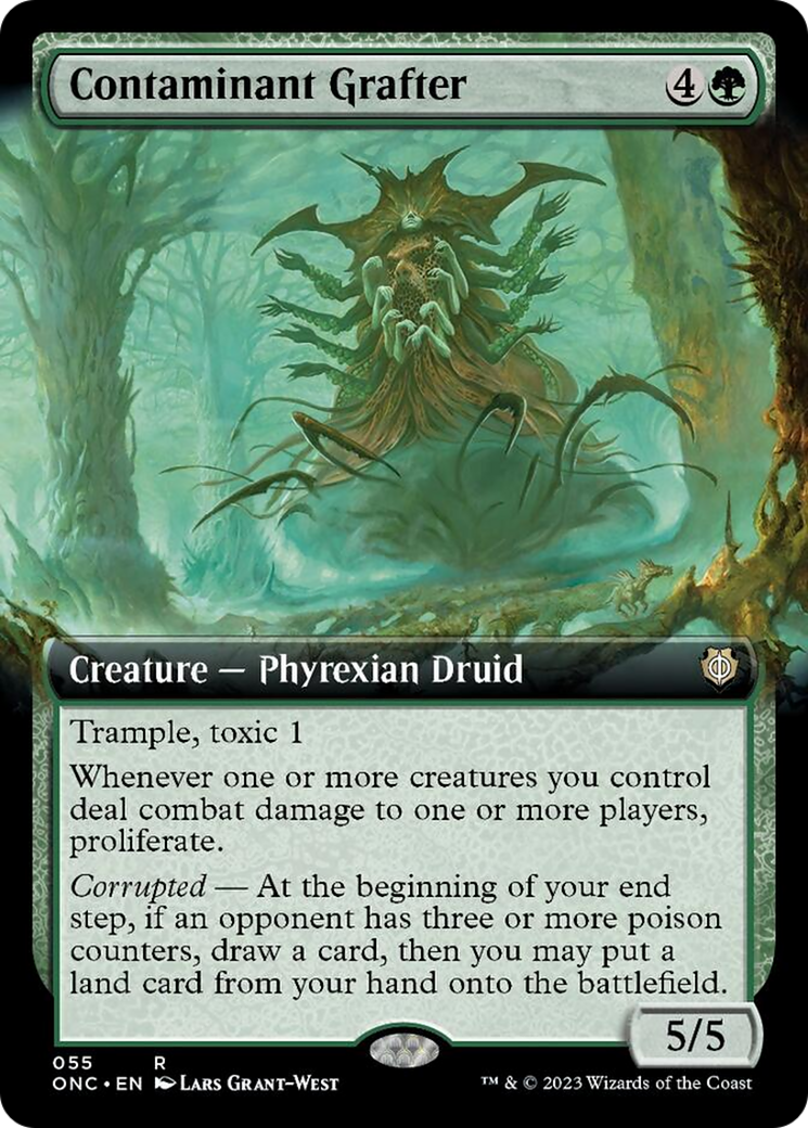 Contaminant Grafter (Extended Art) [Phyrexia: All Will Be One Commander] [Foil]