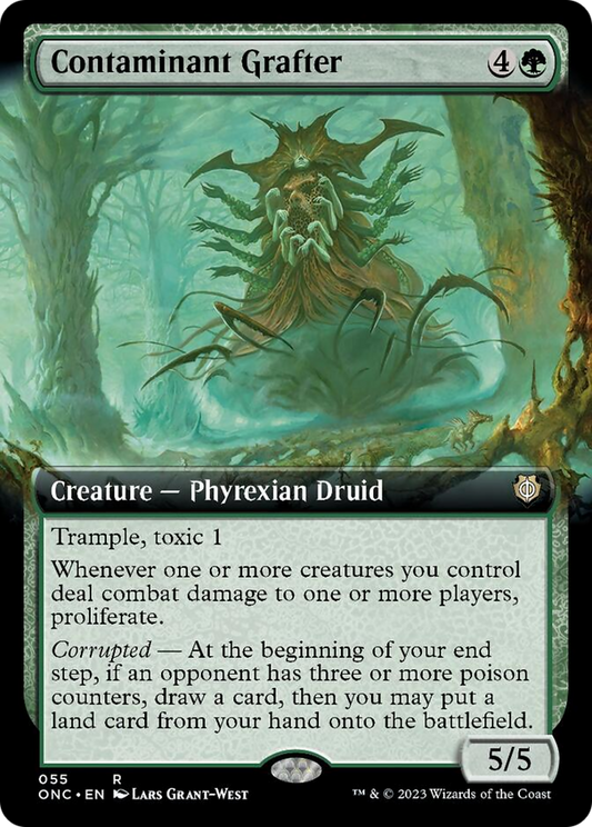 Contaminant Grafter (Extended Art) [Phyrexia: All Will Be One Commander] [Foil]