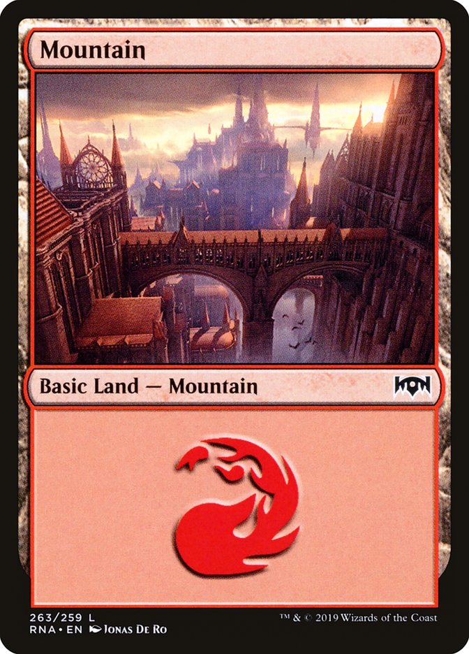 Mountain (263) [Ravnica Allegiance] [Foil]
