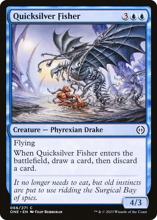 Quicksilver Fisher [Phyrexia: All Will Be One] [Foil]