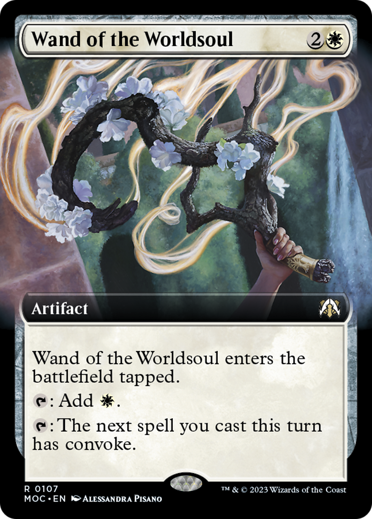 Wand of the Worldsoul (Extended Art) [March of the Machine Commander] [Foil]
