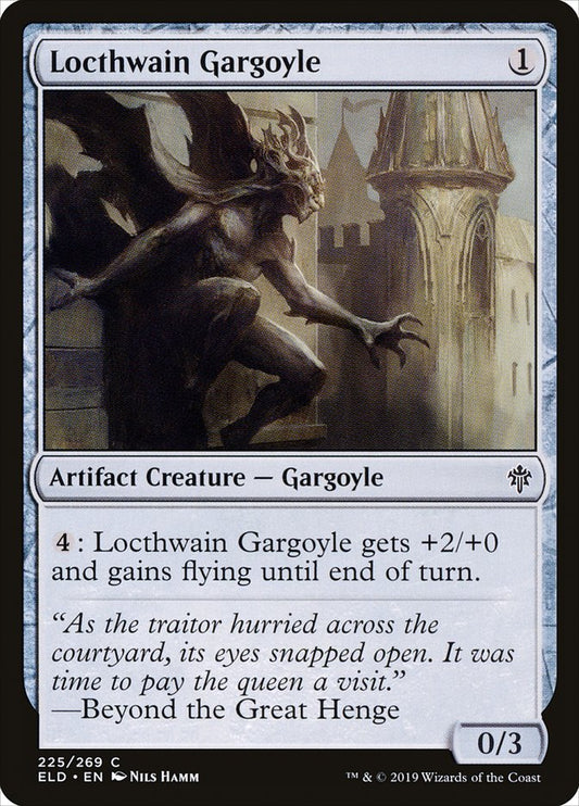 Locthwain Gargoyle [Throne of Eldraine] [Foil]