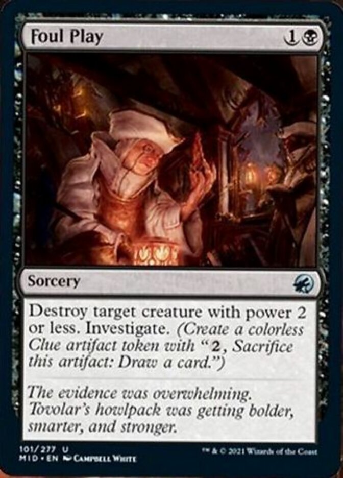 Foul Play [Innistrad: Midnight Hunt] [Foil]