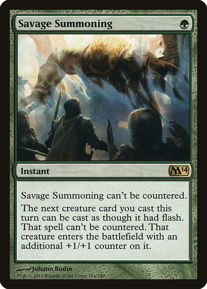Savage Summoning [Core Set 2014] [Foil]