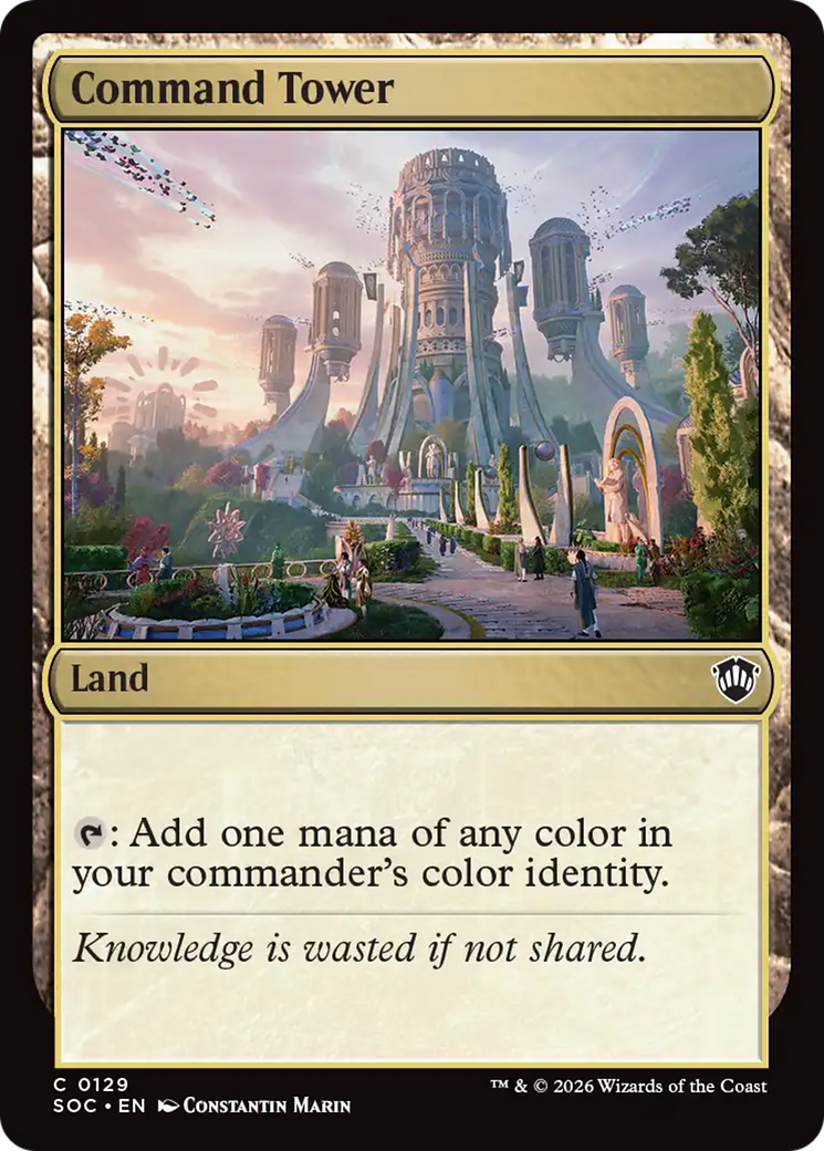 Command Tower [Secrets of Strixhaven Commander] [Foil]