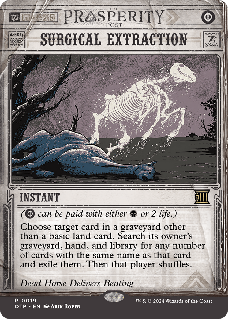 Surgical Extraction [Outlaws of Thunder Junction: Breaking News] [Foil]