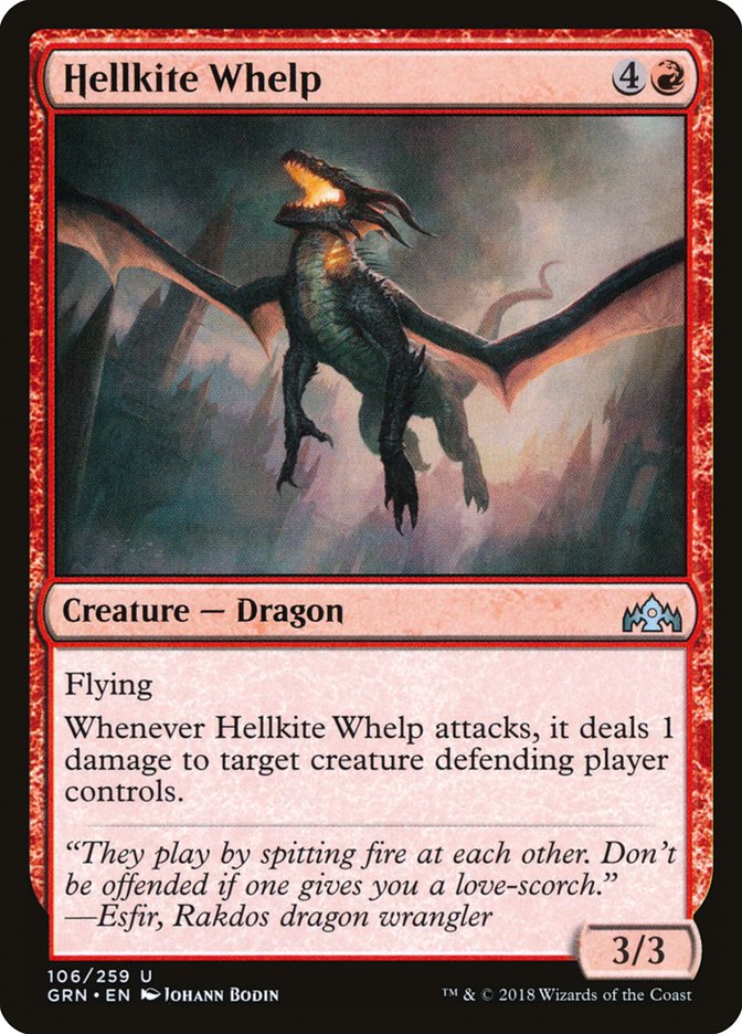 Hellkite Whelp [Guilds of Ravnica] [Foil]
