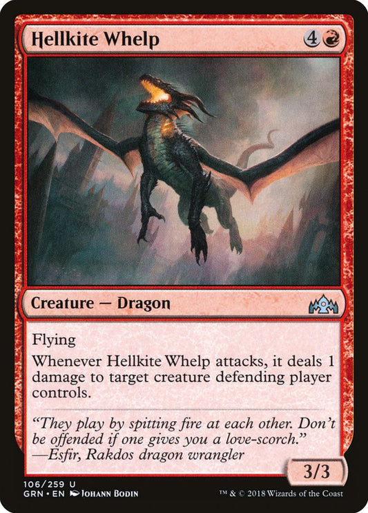 Hellkite Whelp [Guilds of Ravnica] [Foil]
