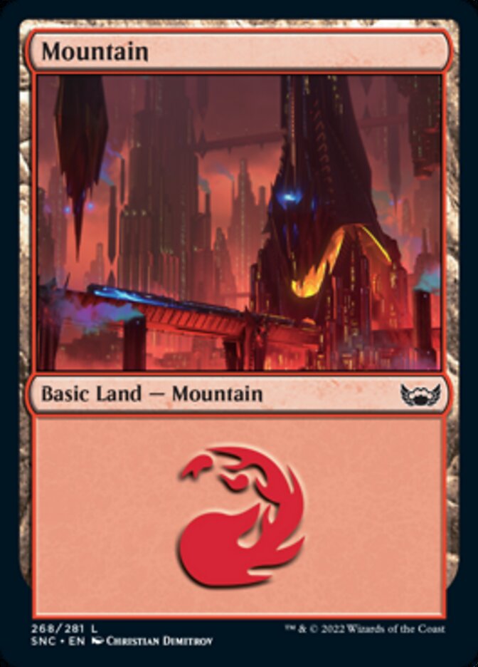 Mountain (268) [Streets of New Capenna] [Foil]