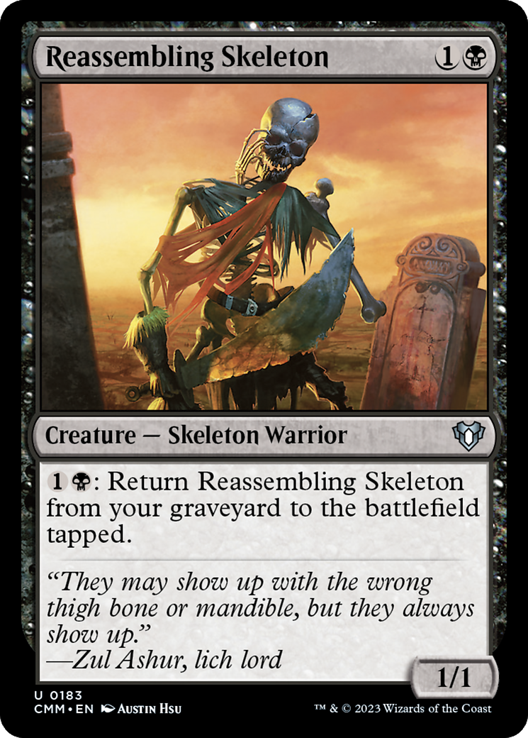 Reassembling Skeleton [Commander Masters] [Foil]