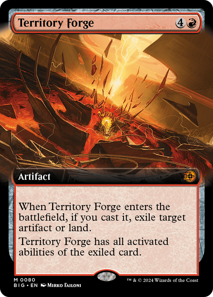 Territory Forge (Extended Art) [Outlaws of Thunder Junction: The Big Score] [Foil]