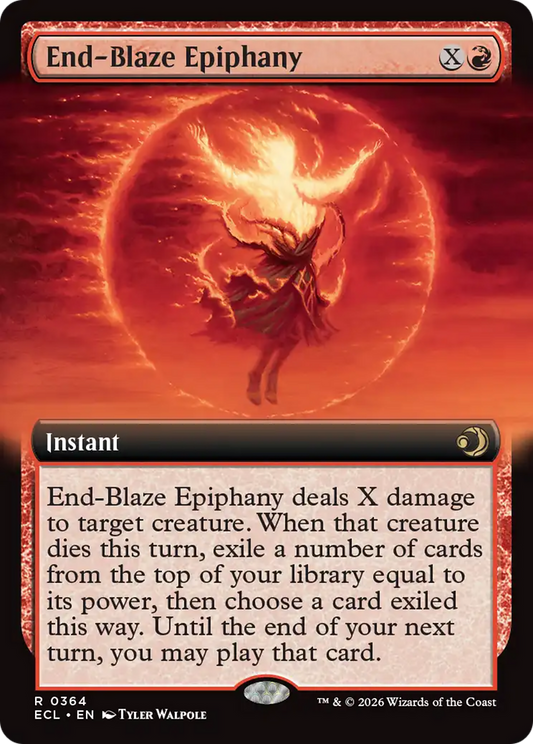 End-Blaze Epiphany (Extended Art) [Lorwyn Eclipsed] [Foil]