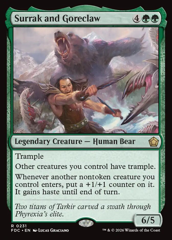 Surrak and Goreclaw [Foundations Commander]