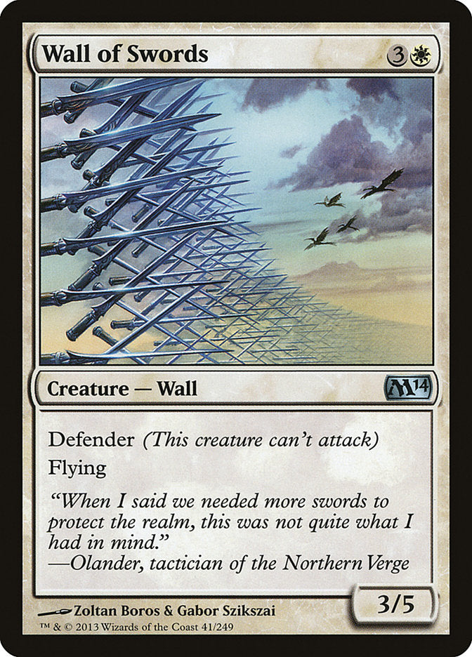 Wall of Swords [Core Set 2014] [Foil]