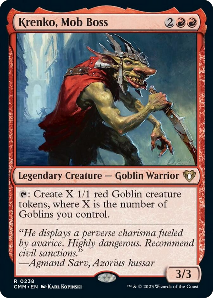 Krenko, Mob Boss [Commander Masters] [Foil]
