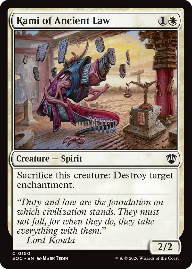 Kami of Ancient Law [Secrets of Strixhaven Commander] [Foil]