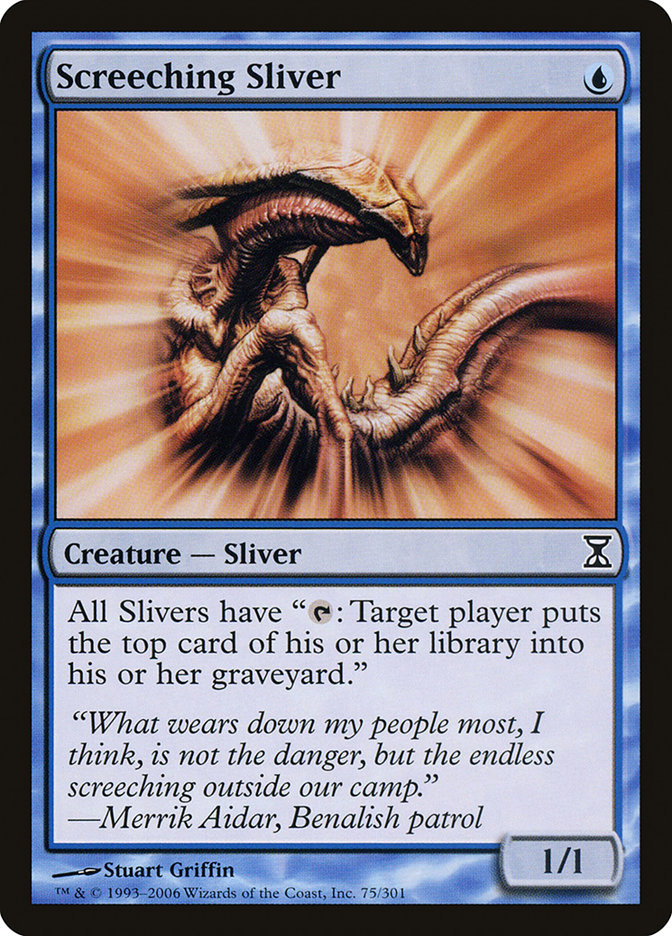 Screeching Sliver [Time Spiral] [Foil]