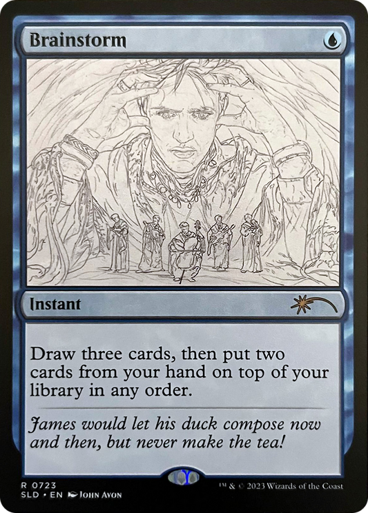 Brainstorm (0723) (Sketch Showcase) [Secret Lair Drop Series] [Foil]