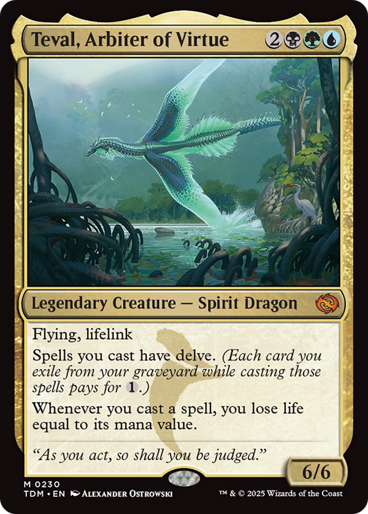 Teval, Arbiter of Virtue [Tarkir: Dragonstorm] [Foil]