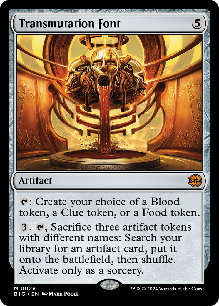 Transmutation Font [Outlaws of Thunder Junction: The Big Score] [Foil]