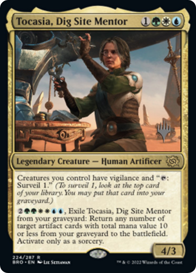 Tocasia, Dig Site Mentor (Promo Pack) [The Brothers' War Promos] [Foil]