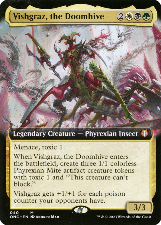 Vishgraz, the Doomhive (Extended Art) [Phyrexia: All Will Be One Commander] [Foil]