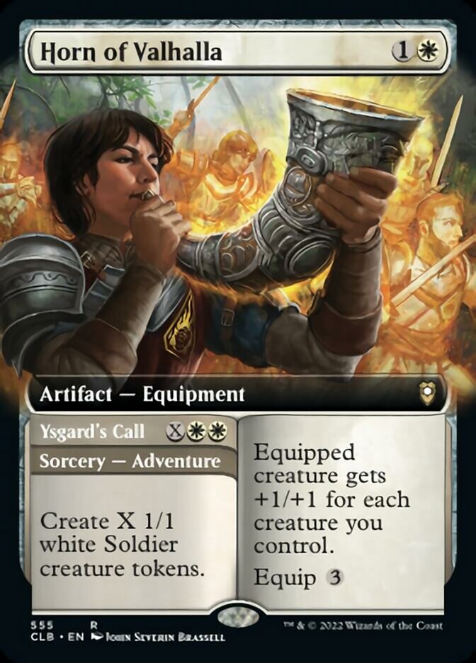 Horn of Valhalla // Ysgard's Call (Extended Art) [Commander Legends: Battle for Baldur's Gate] [Foil]