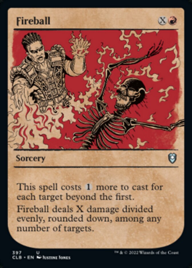 Fireball (Showcase) [Commander Legends: Battle for Baldur's Gate] [Foil]