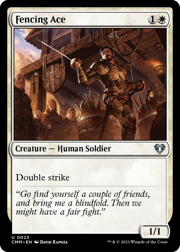 Fencing Ace [Commander Masters] [Foil]