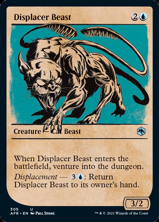 Displacer Beast (Showcase) [Dungeons & Dragons: Adventures in the Forgotten Realms] [Foil]